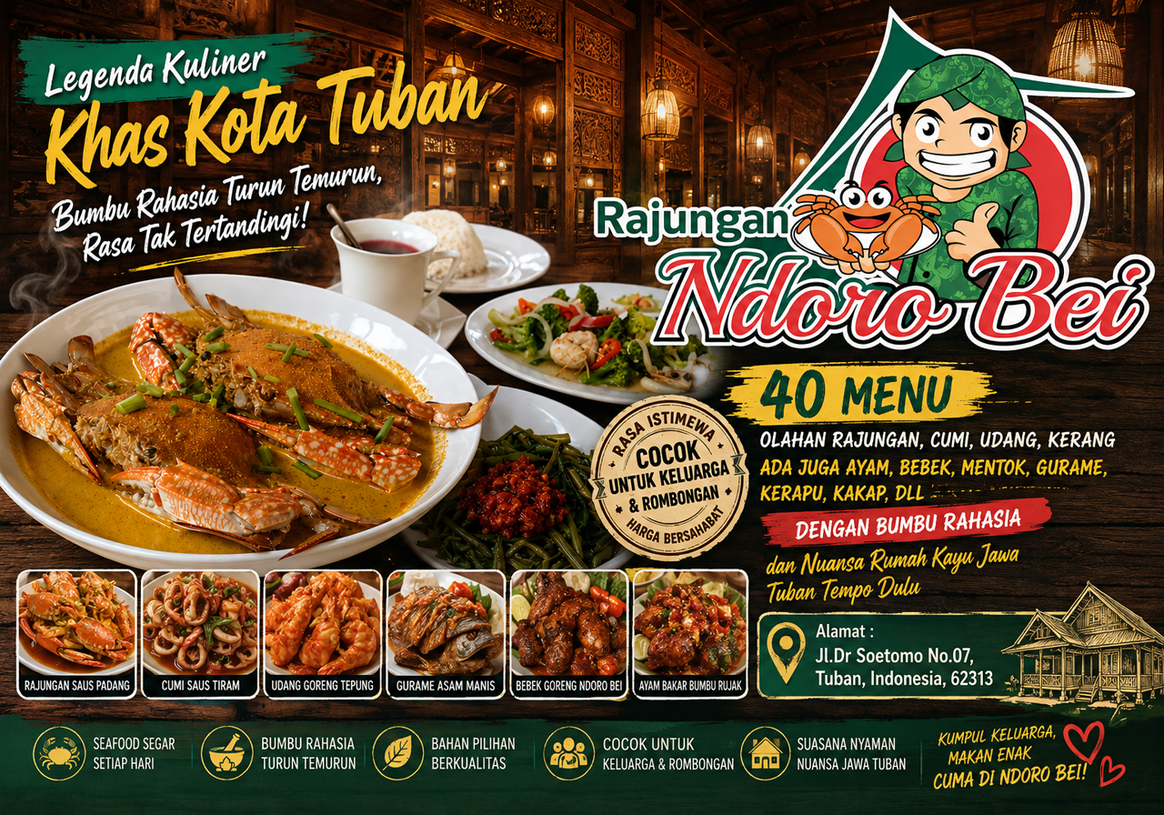 Rajungan Ndoro Bei - Legenda Kuliner Khas Kota Tuban
